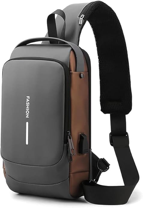 Anti-Theft USB Charging Crossbody Sling Bag
