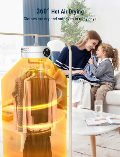 Portable Foldable Electric Clothes Dryer | Fast Drying Heater for Indoor Laundry