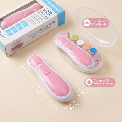 Electric Baby Nail Trimmer Kit | Safe Infant Nail Care Set