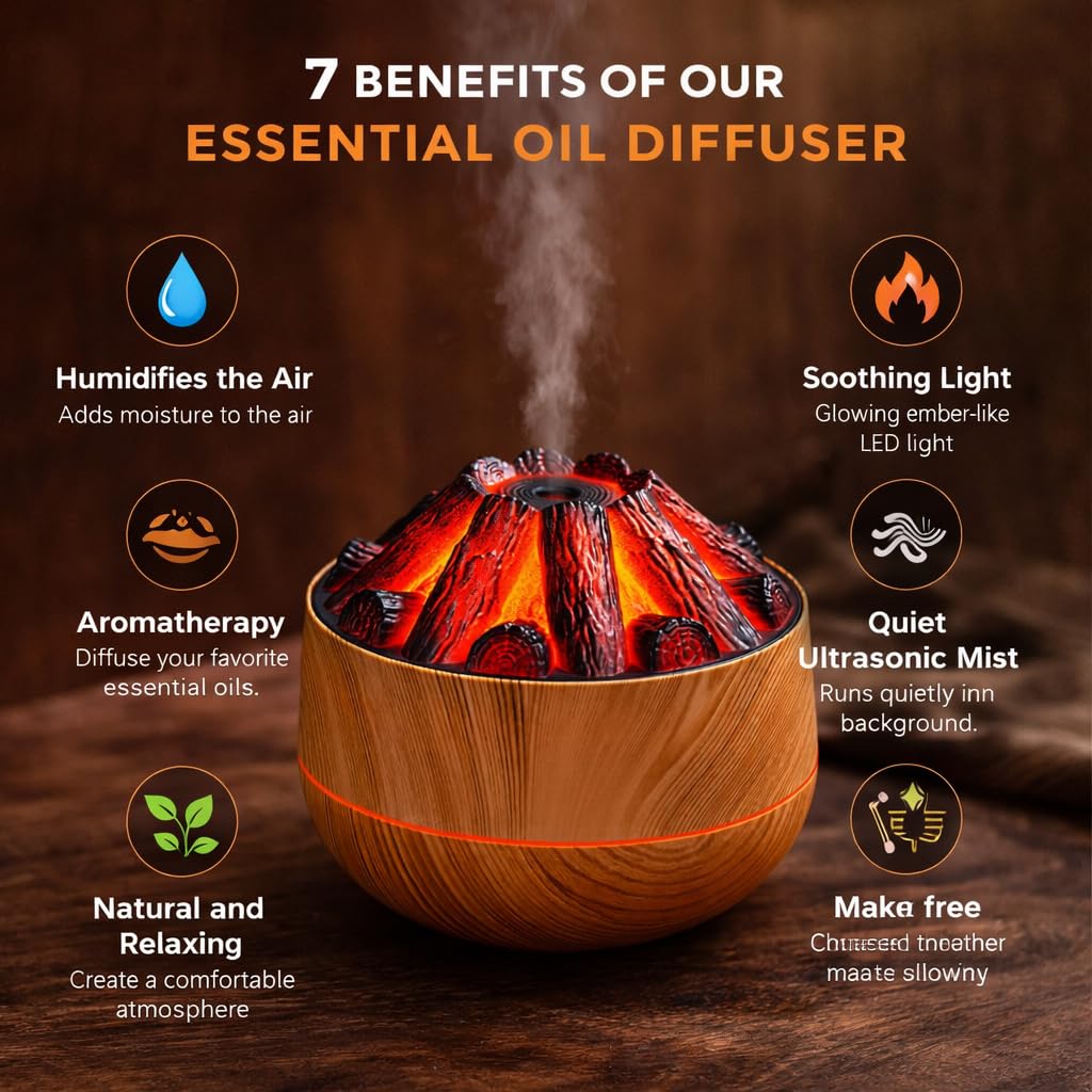 Volcano Flame Aroma Diffuser