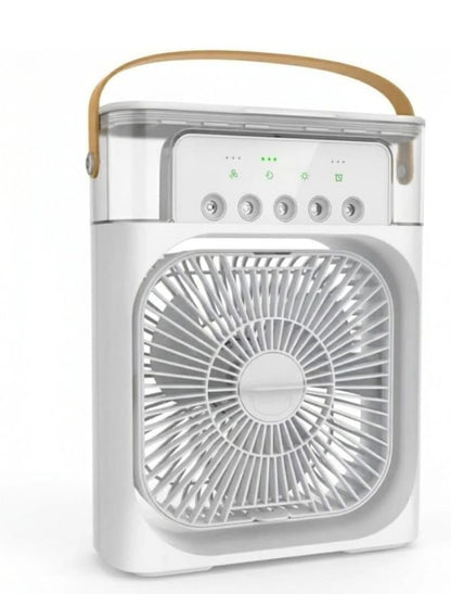 Portable Rechargeable Air Cooler Fan LED Night Light