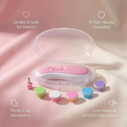 Electric Baby Nail Trimmer Kit | Safe Infant Nail Care Set