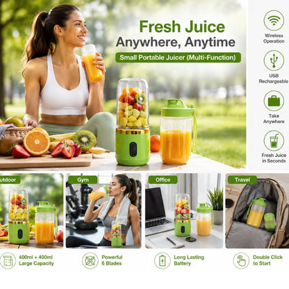 Portable USB Rechargeable Blender Bottle