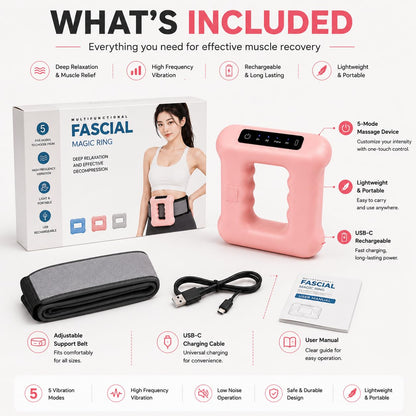 Heated Waist Massager with Compression Belt