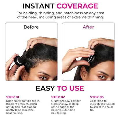 Hair powder instant cover up