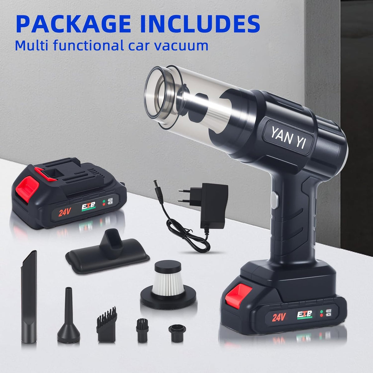 YAN YI Cordless Handheld Vacuum Cleaner 21V