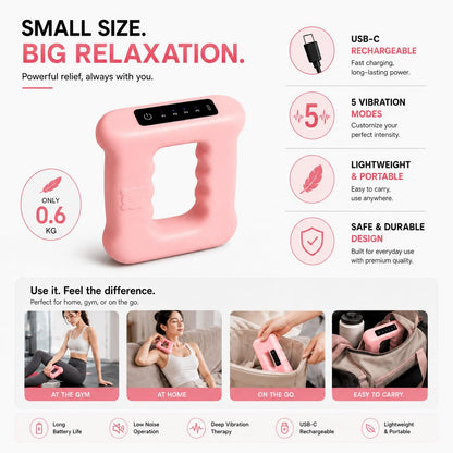 Heated Waist Massager with Compression Belt