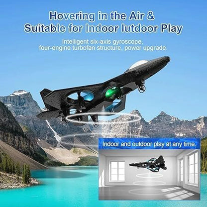 RC Fighter Drone | LED Remote Control Airplane