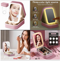 LED Makeup Mirror with Storage Box