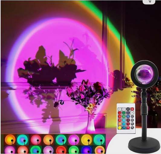 16 Colors RGB Sunset Projection Lamp